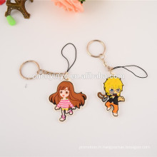 vente en gros de charme de téléphone PVC / anime mobile téléphone pendentif